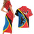 Lithuania Telsiai County Couples Matching Short Sleeve Bodycon Dress and Hawaiian Shirt Telsiu Apskritis