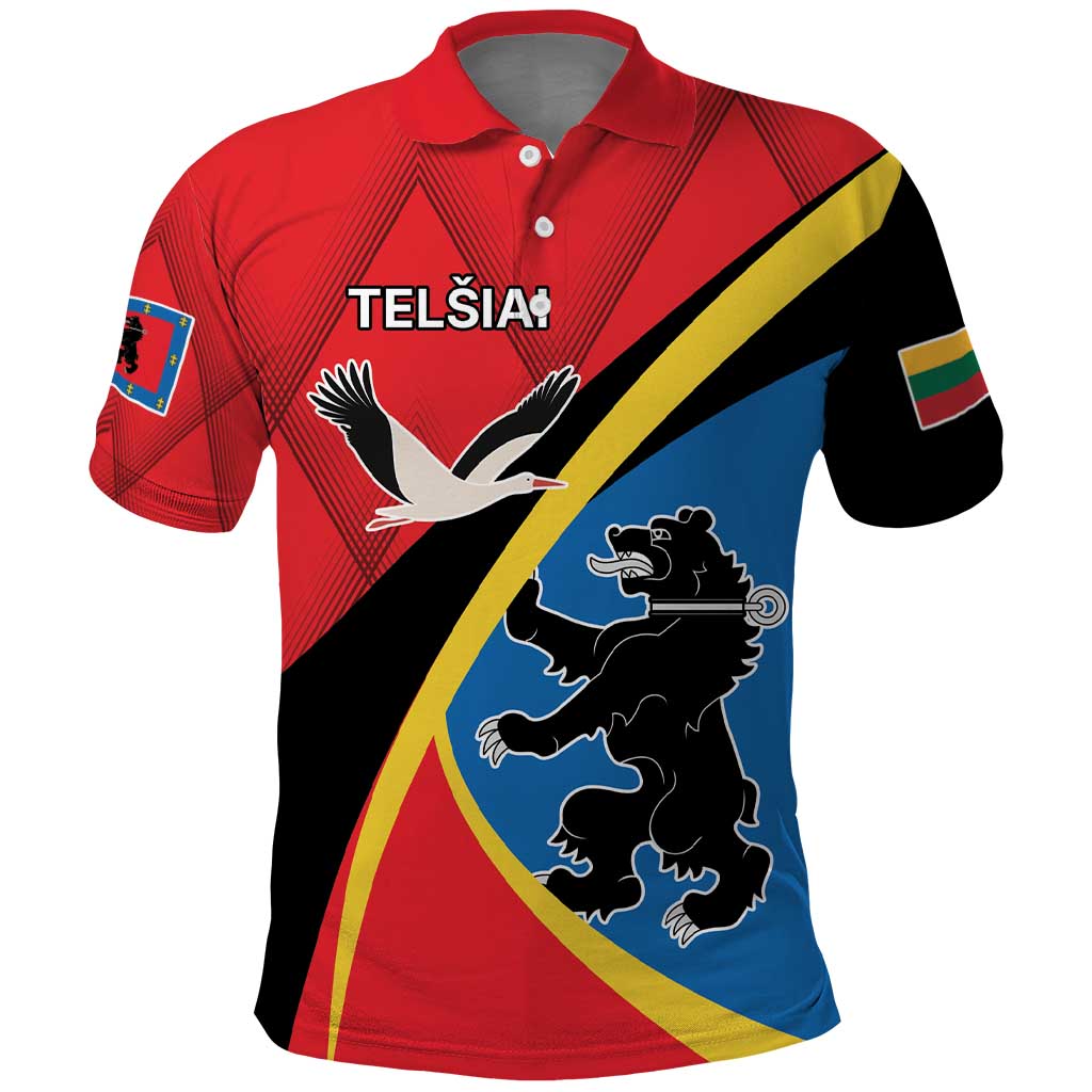 Lithuania Telsiai County Polo Shirt Telsiu Apskritis