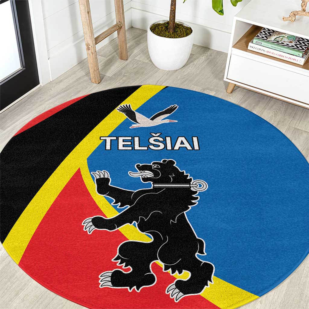 Lithuania Telsiai County Round Carpet Telsiu Apskritis LT17 - Wonder Print Shop