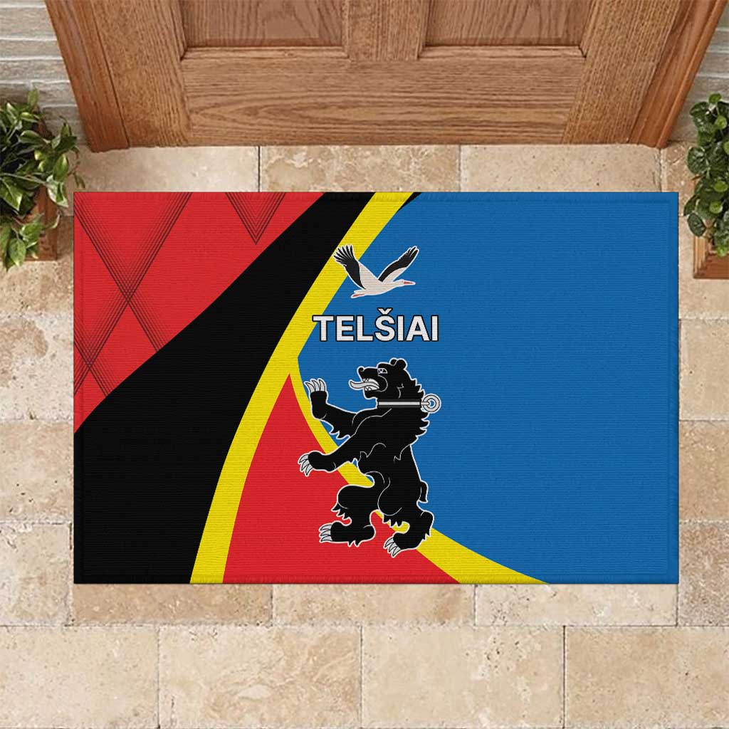 Lithuania Telsiai County Rubber Doormat Telsiu Apskritis LT17 - Wonder Print Shop