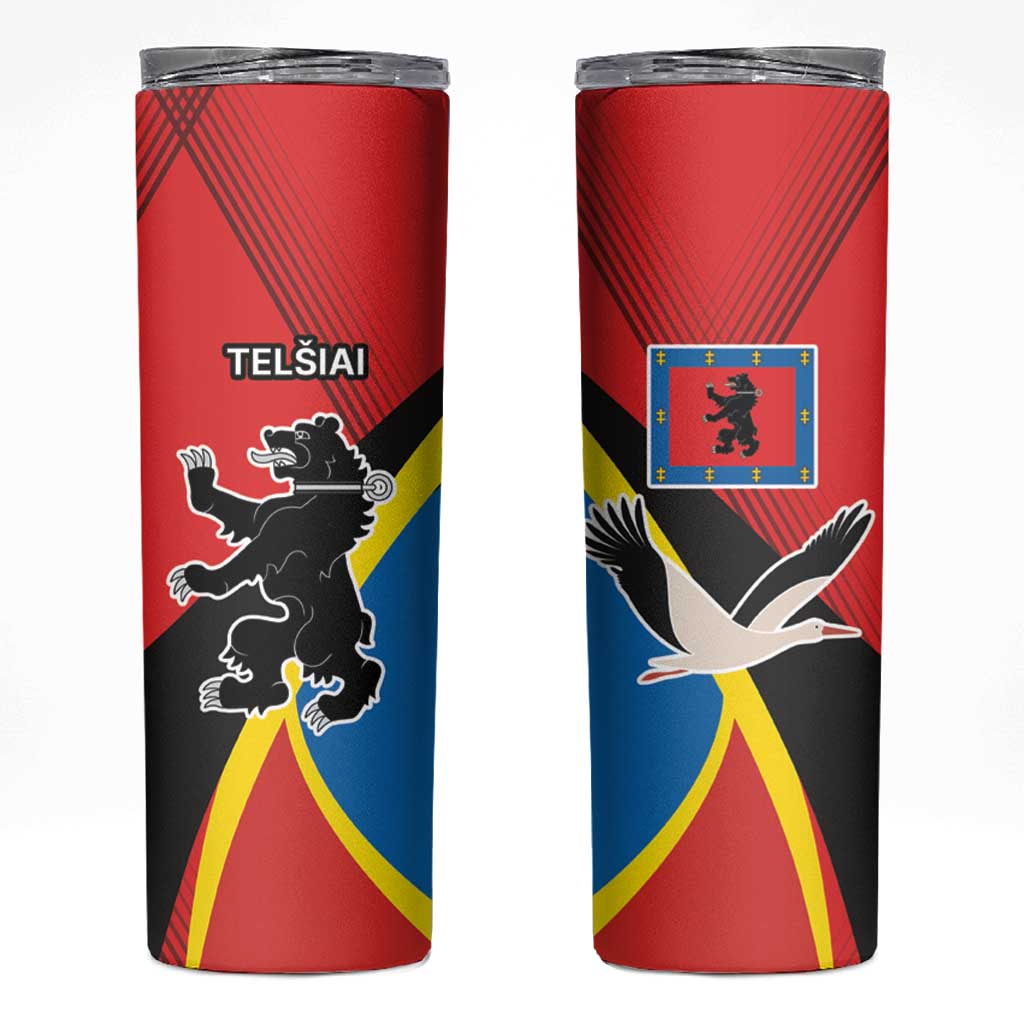 Lithuania Telsiai County Skinny Tumbler Telsiu Apskritis LT17 - Wonder Print Shop