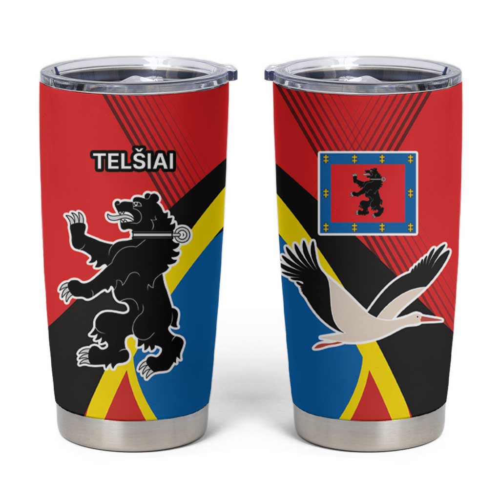 Lithuania Telsiai County Tumbler Cup Telsiu Apskritis LT17 - Wonder Print Shop