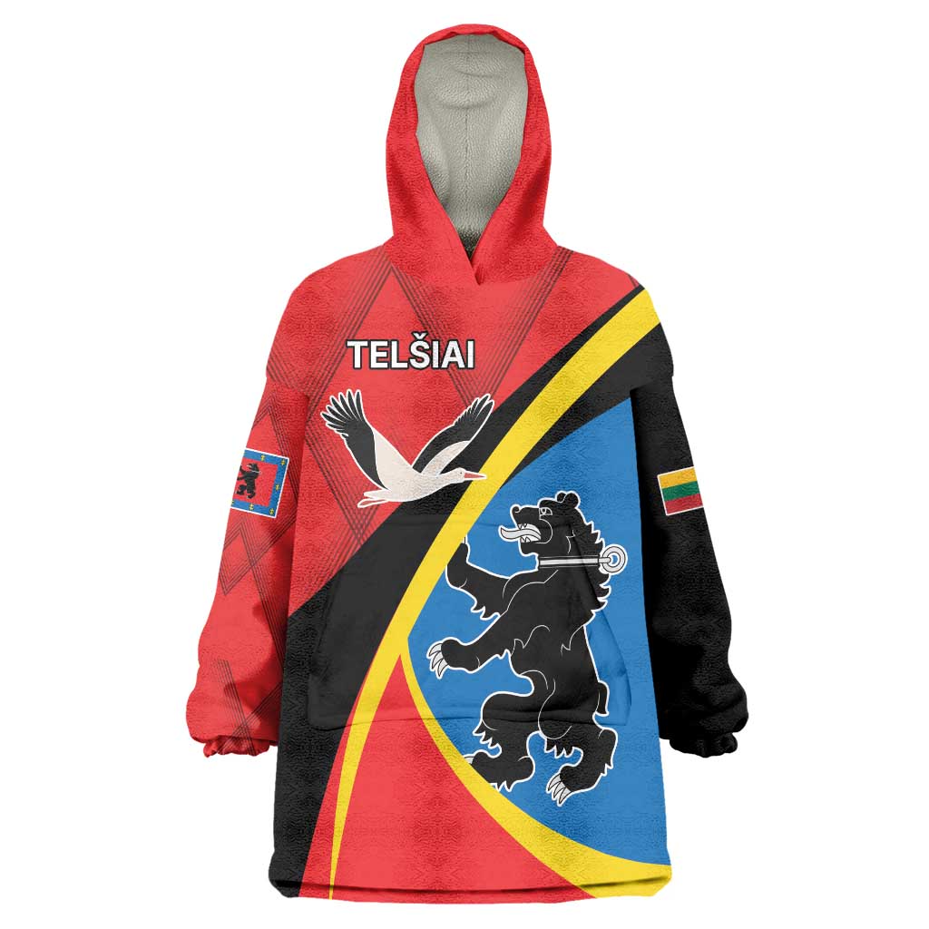 Lithuania Telsiai County Wearable Blanket Hoodie Telsiu Apskritis LT17 - Wonder Print Shop