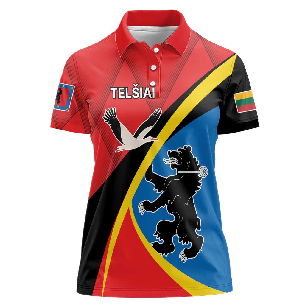 Lithuania Telsiai County Women Polo Shirt Telsiu Apskritis LT17 - Wonder Print Shop