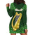 Ireland Leinster Gold Irish Harp with Shamrock Hoodie Dress Laighin Flag With Shamrock Patern