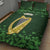 Ireland Leinster Gold Irish Harp with Shamrock Quilt Bed Set Laighin Flag With Shamrock Patern