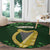 Ireland Leinster Gold Irish Harp with Shamrock Round Carpet Laighin Flag With Shamrock Patern