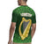 Ireland Leinster Gold Irish Harp with Shamrock Rugby Jersey Laighin Flag With Shamrock Patern