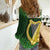 Ireland Leinster Gold Irish Harp with Shamrock Women Casual Shirt Laighin Flag With Shamrock Patern