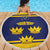 Personalized Ireland Munster Three Gold Crowns Beach Blanket An Mhumhain Flag Three Gold Crowns