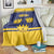 Personalized Ireland Munster Three Gold Crowns Blanket An Mhumhain Flag Three Gold Crowns