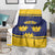 Personalized Ireland Munster Three Gold Crowns Blanket An Mhumhain Flag Three Gold Crowns