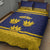 Personalized Ireland Munster Three Gold Crowns Quilt Bed Set An Mhumhain Flag Three Gold Crowns