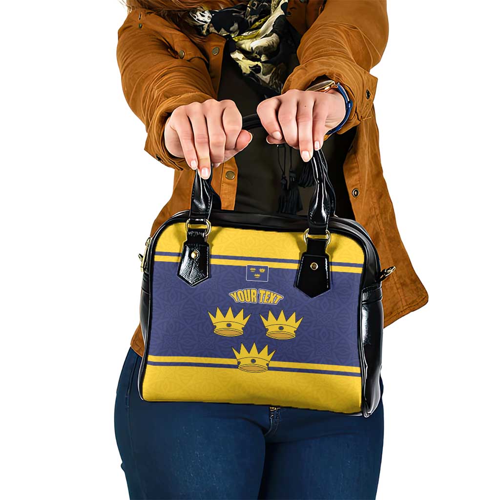 Personalized Ireland Munster Three Gold Crowns Shoulder Handbag An Mhumhain Flag Three Gold Crowns