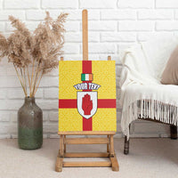 Personalized Ireland Ulster Canvas Wall Art Ulaidh Flag With Celtic Patern