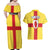 Personalized Ireland Ulster Couples Matching Off Shoulder Maxi Dress and Hawaiian Shirt Ulaidh Flag With Celtic Patern