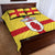 Personalized Ireland Ulster Quilt Bed Set Ulaidh Flag With Celtic Patern