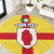 Personalized Ireland Ulster Round Carpet Ulaidh Flag With Celtic Patern