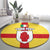 Personalized Ireland Ulster Round Carpet Ulaidh Flag With Celtic Patern