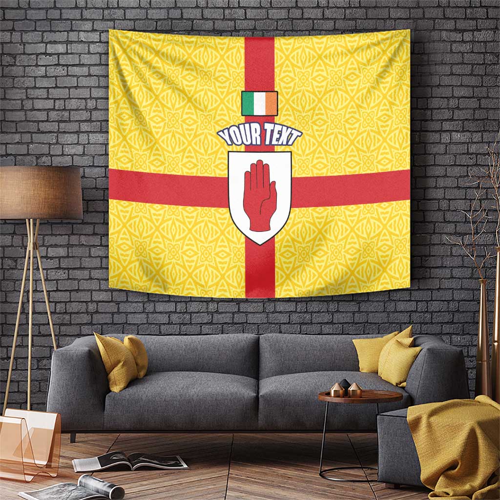Personalized Ireland Ulster Tapestry Ulaidh Flag With Celtic Patern