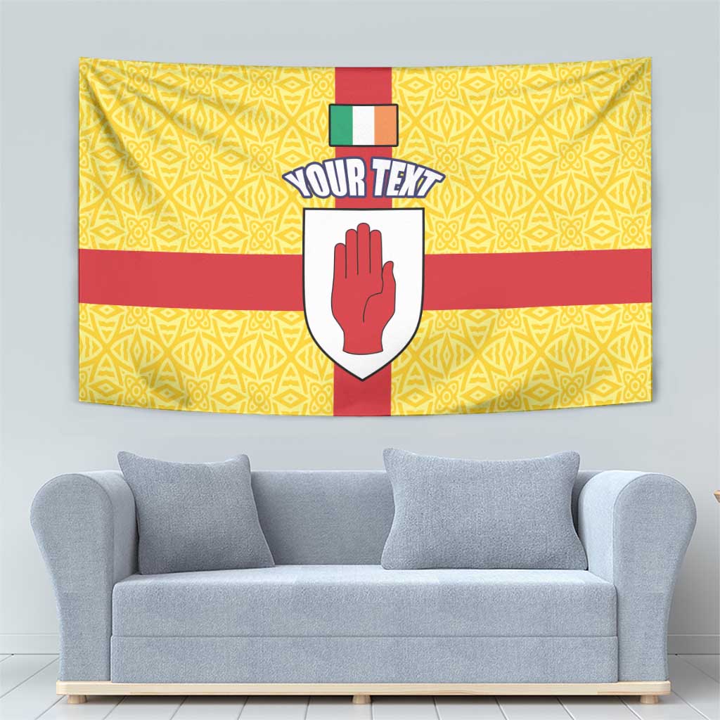 Personalized Ireland Ulster Tapestry Ulaidh Flag With Celtic Patern