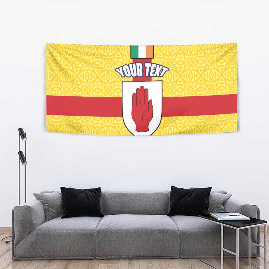 Personalized Ireland Ulster Tapestry Ulaidh Flag With Celtic Patern