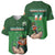 Custom Ireland Rugby with Celtic Pattern Baseball Jersey Shamrock Go Champions