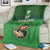 Custom Ireland Rugby with Celtic Pattern Blanket Shamrock Go Champions