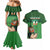 Custom Ireland Rugby with Celtic Pattern Couples Matching Mermaid Dress and Hawaiian Shirt Shamrock Go Champions