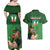 Custom Ireland Rugby with Celtic Pattern Couples Matching Off Shoulder Maxi Dress and Hawaiian Shirt Shamrock Go Champions