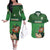 Custom Ireland Rugby with Celtic Pattern Couples Matching Off The Shoulder Long Sleeve Dress and Hawaiian Shirt Shamrock Go Champions