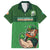 Custom Ireland Rugby with Celtic Pattern Hawaiian Shirt Shamrock Go Champions