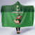 Custom Ireland Rugby with Celtic Pattern Hooded Blanket Shamrock Go Champions