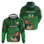 Custom Ireland Rugby with Celtic Pattern Hoodie Shamrock Go Champions