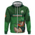 Custom Ireland Rugby with Celtic Pattern Hoodie Shamrock Go Champions