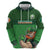 Custom Ireland Rugby with Celtic Pattern Hoodie Shamrock Go Champions