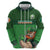 Custom Ireland Rugby with Celtic Pattern Hoodie Shamrock Go Champions