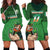 Custom Ireland Rugby with Celtic Pattern Hoodie Dress Shamrock Go Champions