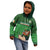 Custom Ireland Rugby with Celtic Pattern Kid Hoodie Shamrock Go Champions