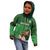 Custom Ireland Rugby with Celtic Pattern Kid Hoodie Shamrock Go Champions