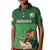 Custom Ireland Rugby with Celtic Pattern Kid Polo Shirt Shamrock Go Champions