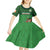 Custom Ireland Rugby with Celtic Pattern Kid Short Sleeve Dress Shamrock Go Champions