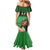 Custom Ireland Rugby with Celtic Pattern Mermaid Dress Shamrock Go Champions