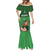 Custom Ireland Rugby with Celtic Pattern Mermaid Dress Shamrock Go Champions