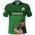 Custom Ireland Rugby with Celtic Pattern Polo Shirt Shamrock Go Champions