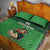 Custom Ireland Rugby with Celtic Pattern Quilt Bed Set Shamrock Go Champions