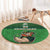 Custom Ireland Rugby with Celtic Pattern Round Carpet Shamrock Go Champions