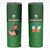 Custom Ireland Rugby with Celtic Pattern Skinny Tumbler Shamrock Go Champions