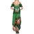 Custom Ireland Rugby with Celtic Pattern Summer Maxi Dress Shamrock Go Champions