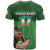 Custom Ireland Rugby with Celtic Pattern T Shirt Shamrock Go Champions